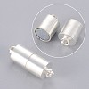 Brass Magnetic Clasps with Loops KK-MC027-S-NF-2