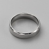 Stainless Steel Simple Plain Band Ring for Men Women RJEW-WH0015-04F-2