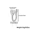 S925 Silver Heart Butterfly Nose Clip Fashionable Nose Ring Accessory WG4393-8-1