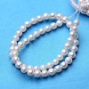 Potato Natural Cultured Freshwater Pearl Beads Strands PEAR-E007-8-9mm-AAA-01-2