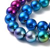 (Defective Closeout Sale) 3 Stands 3 Styles Electroplated Synthetic Non-magnetic Hematite Beads Strands G-XCP0001-08-6