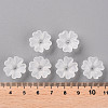 Transparent Frosted Acrylic Bead Caps MACR-S371-04A-701-4