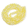 Transparent Crackle Baking Paint Glass Beads Strands DGLA-T003-01B-15-2