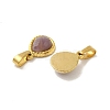 Natural Amethyst Faceted Teardrop Charms STAS-P361-01G-07-2