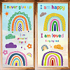 8 Sheets 8 Styles PVC Waterproof Wall Stickers DIY-WH0345-209-1