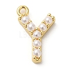 Plastic Imitation Pearl Pendants KK-P230-17G-Y-1