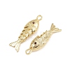 Brass Micro Pave Cubic Zirconia Pendants KK-A269-01B-G-2