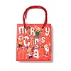 Christmas Santa Claus Print Paper Gift Bags with Nylon Cord Handle CARB-K003-01C-01-2