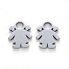 Tarnish Resistant 304 Stainless Steel Charms X-STAS-N092-24-2