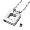 304 Stainless Steel Heart Square Urn Ashes Necklaces STAS-Z106-07P-5