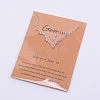Alloy Rhinestone Pendants Necklaces NJEW-WH0007-02E-4