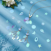   80G 8 Style Star/Leaf/Butterfly Rainbow Iridescent PVC Paillette/Sequins Beads & Links & Pendants PVC-PH0001-30-5