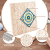 Wooden Crochet Blocking Board DIY-WH0387-22A-4