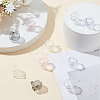 10Pcs 5 Colors Handmade Blown Glass Flower Beads GLAA-GO0001-05A-4