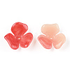 Two-tone Opaque Acrylic Bead Caps OACR-G034-03B-3