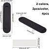 4Pcs 2 Colors No Punch Alloy Flush Pull Barn Door Handle FIND-CA0004-89-2