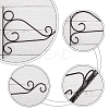 AHANDMAKER 4 Sets 2 Colors Iron Flower Basket Hook Hangers AJEW-GA0002-94-3