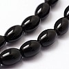 Natural Black Onyx Beads Strands G-N0171-04-6X9mm-3