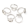 Adjustable Brass Ring Components KK-Q573-004P-5