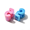 UV Plating Opaque Acrylic Beads SACR-Z007-02F-2