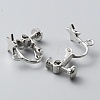 Star Brass Clip-on Earring Findings KK-TAC0005-02P-2