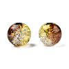Transparent Crackle Acrylic Beads CACR-N002-16-4