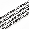 Brass Coated Iron Curb Chain Necklace Making X-MAK-T006-04A-3