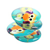 Cartoon Owl Printed Glass Half Round/Dome Cabochons GGLA-N004-10mm-B-4