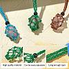 Braided Waxed Cotton Thread Cords Macrame Pouch Necklace Making AJEW-SW00019-4