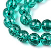 Drawbench Transparent Glass Round Beads Strands X-GLAD-Q012-8mm-12-2