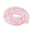 Natural White Jade Imitation Pink Opal Beads Strands G-I299-F05-6mm-2