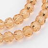 Transparent Glass Bead Strands GLAA-G013-4mm-92-3