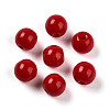 Opaque Solid Color Glass Beads GLAA-N007-6mm-A05-1