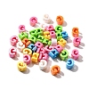 UV Plating Opaque Acrylic European Beads SACR-Z007-01G-1