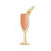 Brass Enamel Pendants KK-U062-02A-03-1
