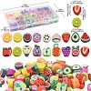430Pcs 18 Style Fruit Handmade Polymer Clay Beads CLAY-YW0001-94-2