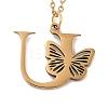 PVD Vacuum Plating 201 Stainless Steel Necklaces NJEW-R267-01U-G-1