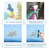 Waterproof PVC Colored Laser Stained Window Film Adhesive Stickers DIY-WH0256-083-3