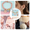 12Pcs 6 Style Alloy Enamel Sakura & Peach & Plum Blossom Charm Locking Stitch Markers HJEW-PH01645-6