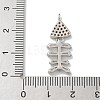 Rack Plating Brass Micro Pave Clear Cubic Zirconia Pendants KK-G515-23P-3