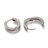 202 Stainless Steel Huggie Hoop Earrings EJEW-F262-02E-P-3