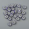 Alloy Montana Rhinestone European Beads X-CPDL-H999-17-7