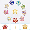 Gorgecraft 108Pcs 9 Colors Star Sew on Rhinestone OACR-GF0001-13-6