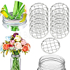 304 Stainless Steel Mason Jar Flower Frog Lid AJEW-WH0347-98A-6