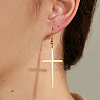 Stainless Steel Cross Dangle Earring WW3016-1-3