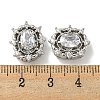 Brass Micro Pave Cubic Zirconia Beads KK-K378-06P-3