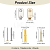20 Sets 2 Colors 304 Stainless Steel Hook Hangers FIND-CP0001-16-2