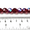 Electroplate Transparent Glass Beads Strands EGLA-A035-T10mm-L02-4
