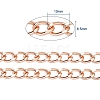 Aluminium Twisted Curb Chains CHA-YW0001-01RG-2