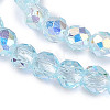 Transparent Glass Beads Strands EGLA-N028-01A-A06-4